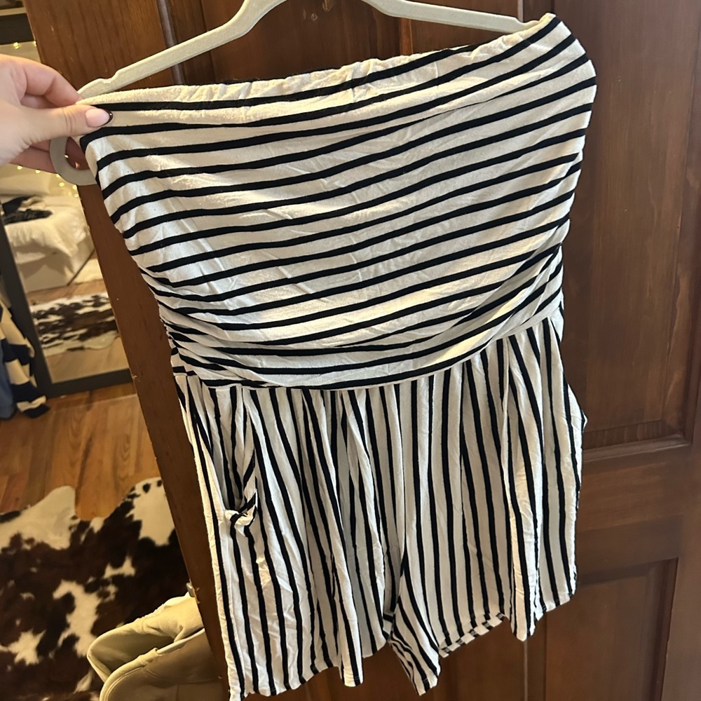 Fashion Nova Striped Romper